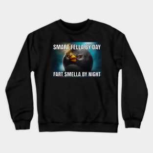 Smart Fella By Day Fart Smella By Night - Funny Shirts, Parody Tees, Smart Fella, Fart Shirt, Meme Shirt, Funny Gift Shirts, Meme Gifts Crewneck Sweatshirt